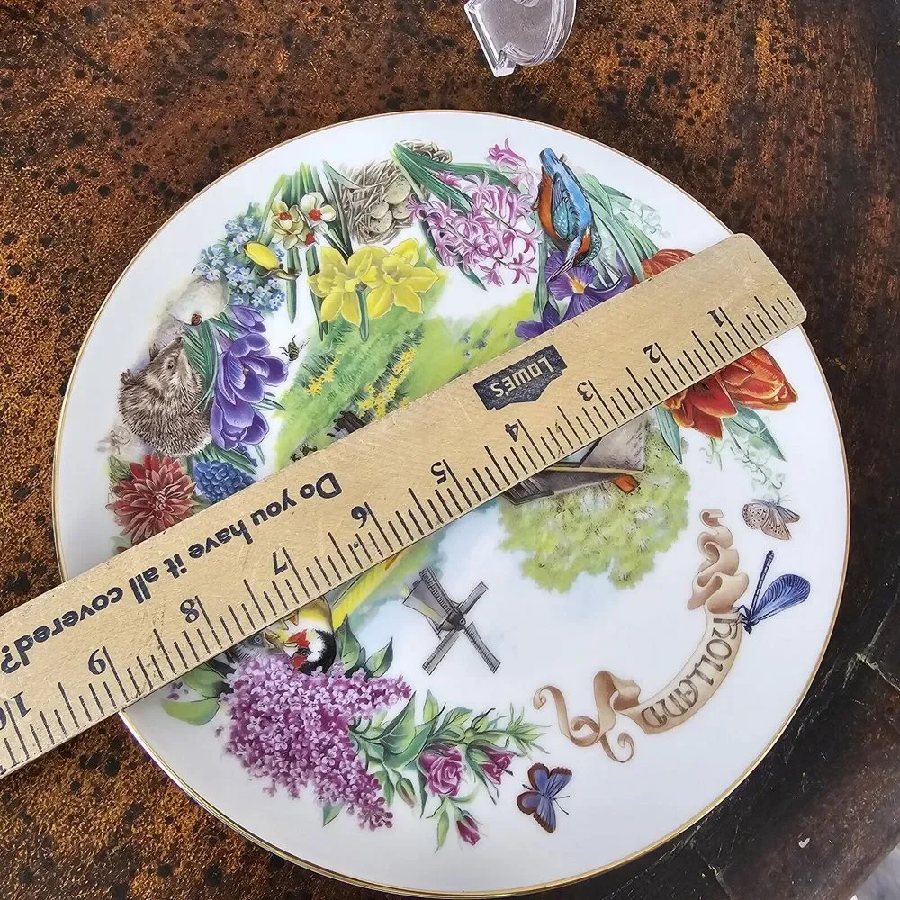VTG RECO Gardens of Beauty Plate‎ HOLLAND Dutch Country Garden by Dot Barlowe